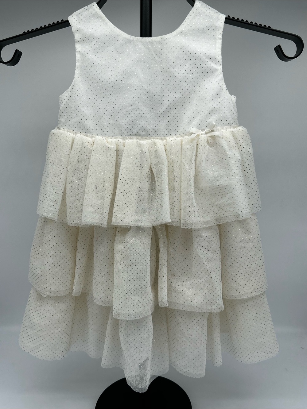 H&M Ivory Tiered Sparkle Party Dress for Girls 2T
